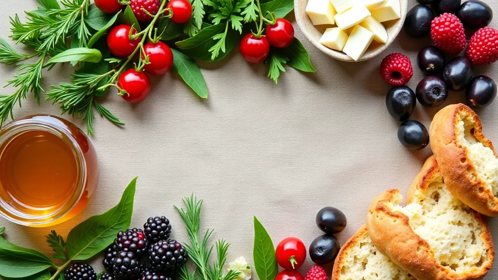 Mevsimsel kahvaltı malzemeleri